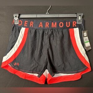 Under Armour Black Athletic Shorts Moisture-Wicking Design